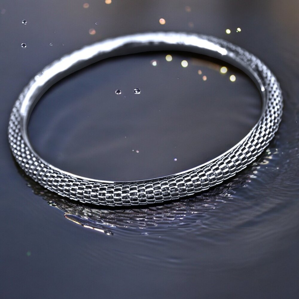 Silver Tone Bangle Bracelet